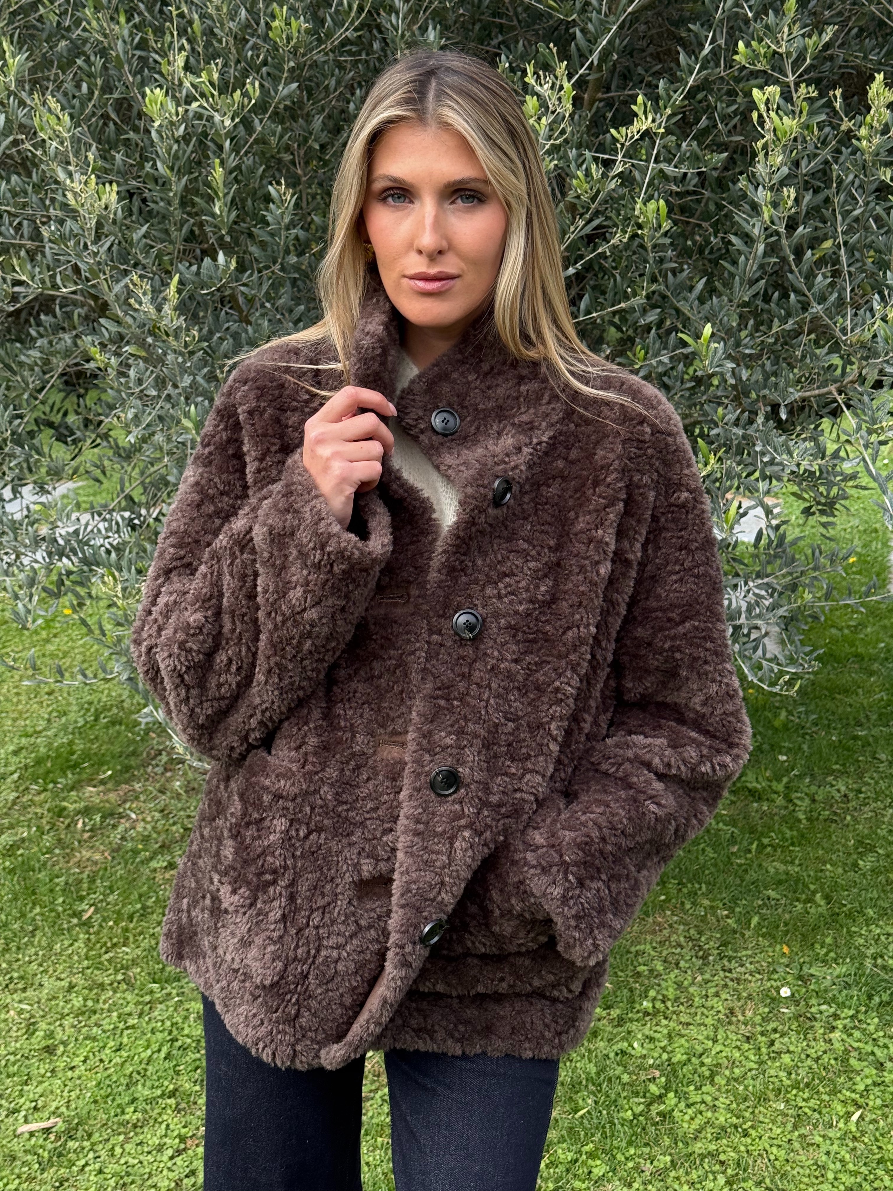 CAFÉ CRÈME — Manteau Teddy